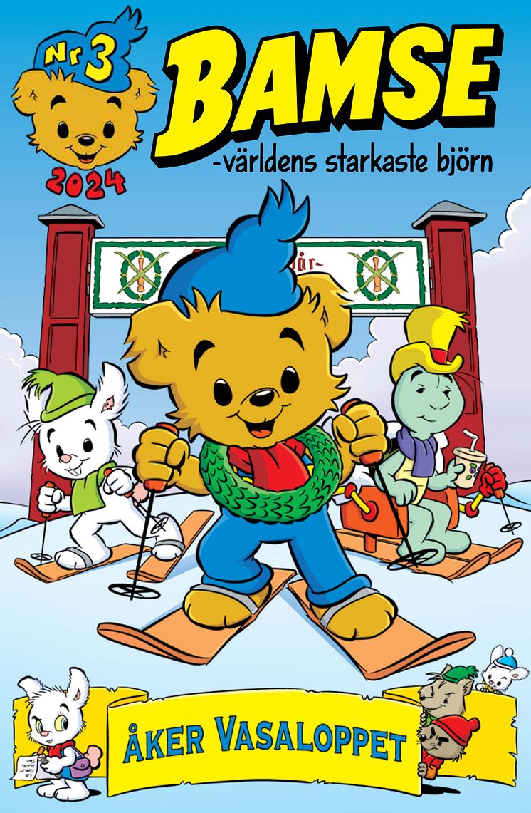 Bamse åker Vasaloppet