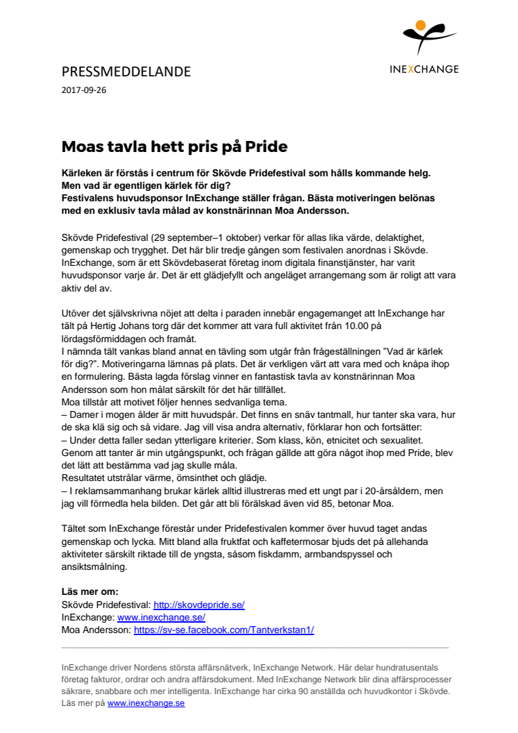 Moas tavla hett pris på Pride