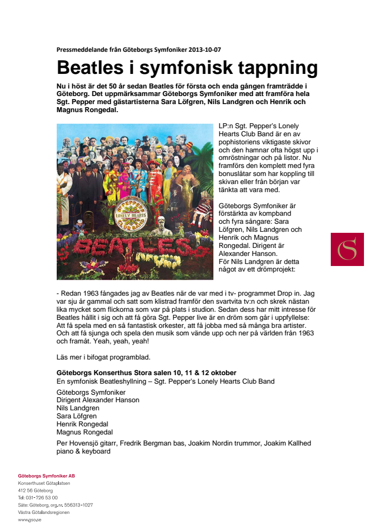 Beatles i symfonisk tappning