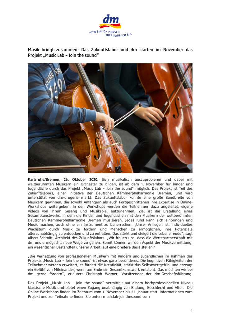 20-10-22_Musik bringt zusammen- Das Zukunftslabor und dm starten im November das Projekt „Music Lab – Join the sound_.pdf