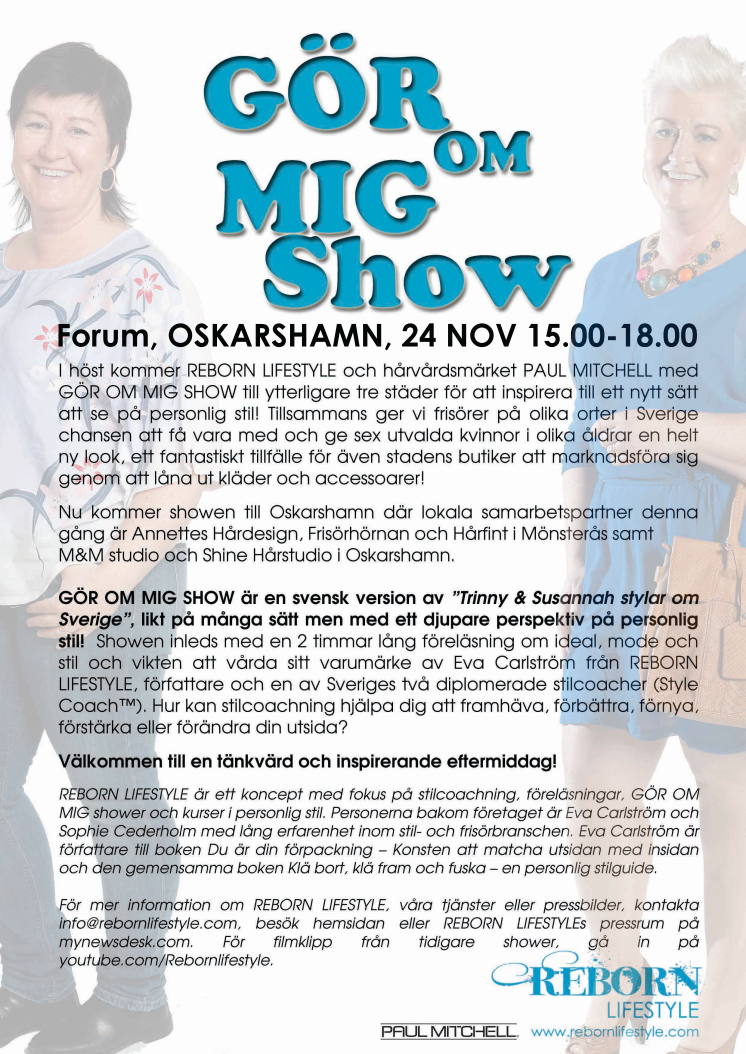 GÖR OM MIG SHOW Oskarshamn 2012