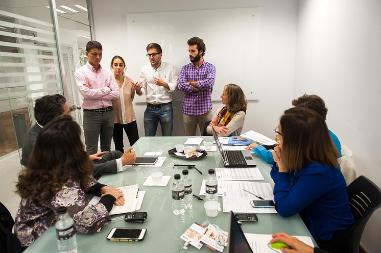 Presentación equipo ganador al jurado del Incubation Challenge