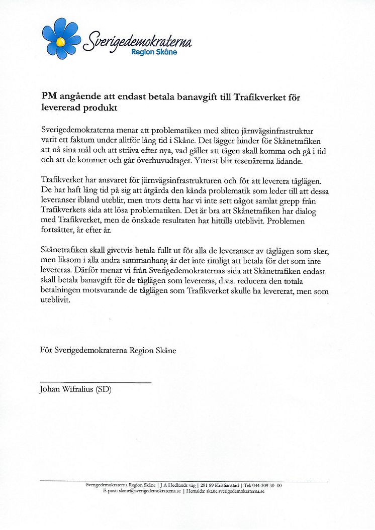 Banavgift till Trafikverket