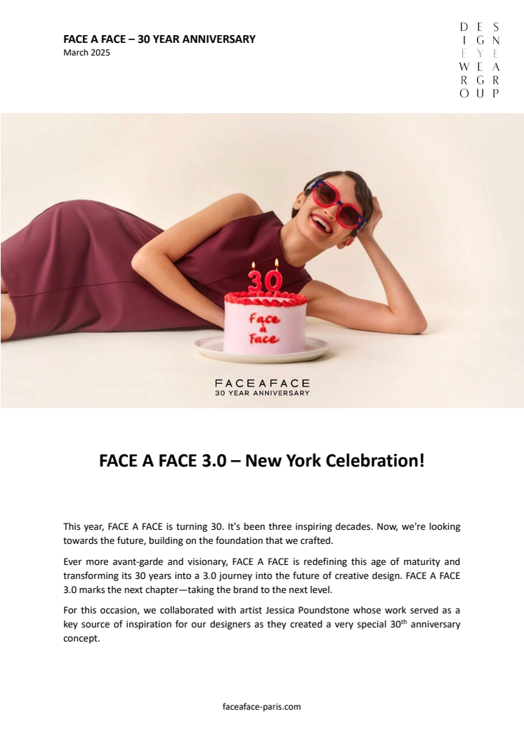 FACE A FACE 3.0 - New York Celebration!