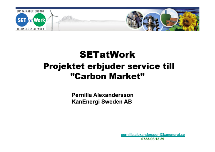 Pernilla Alexandersson, KanEnergi