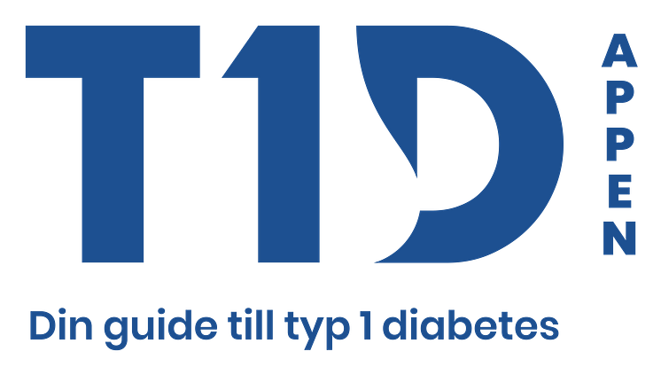 Logotyp T1D-appen blå