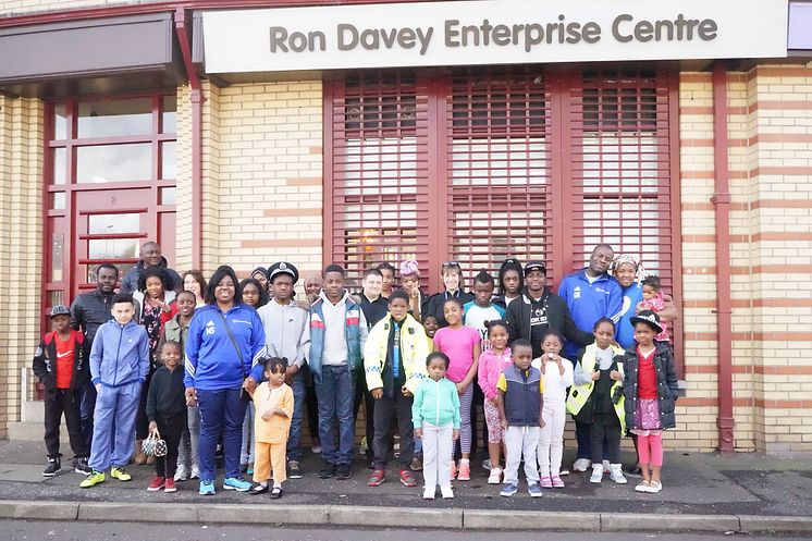 Members of African Challenge Scotland in Springburn