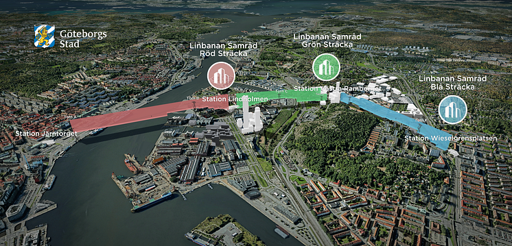 3D-visualisering av Göteborgs stadslinbanan - samråd