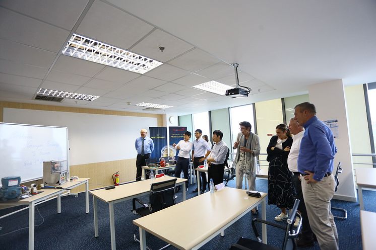 The Norwegian Embassy visiting TES Vietnam