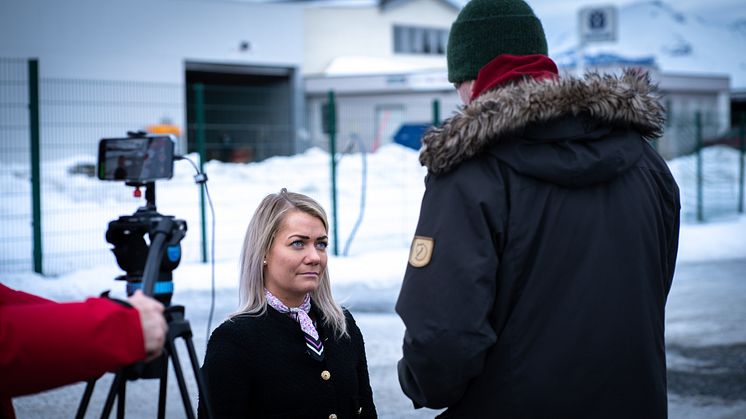 Sandra Borch under åpning foto Andreas Fause