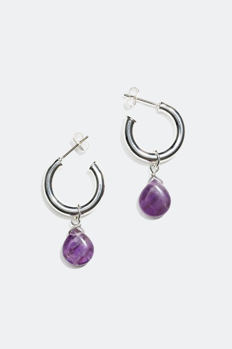 Earrings with semi precious stones - 16.99 €