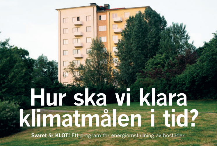 KLOT - ett program för energiomställning av bostäder