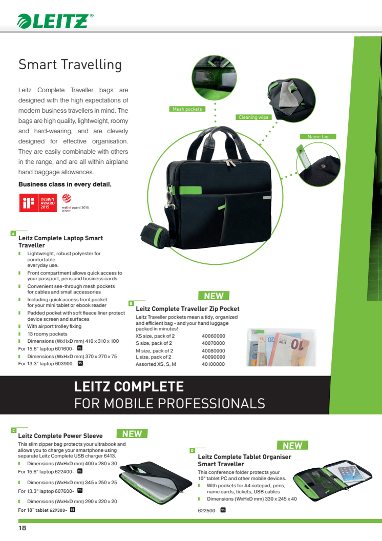 Leitz Complete Smart Traveller sortiment - English