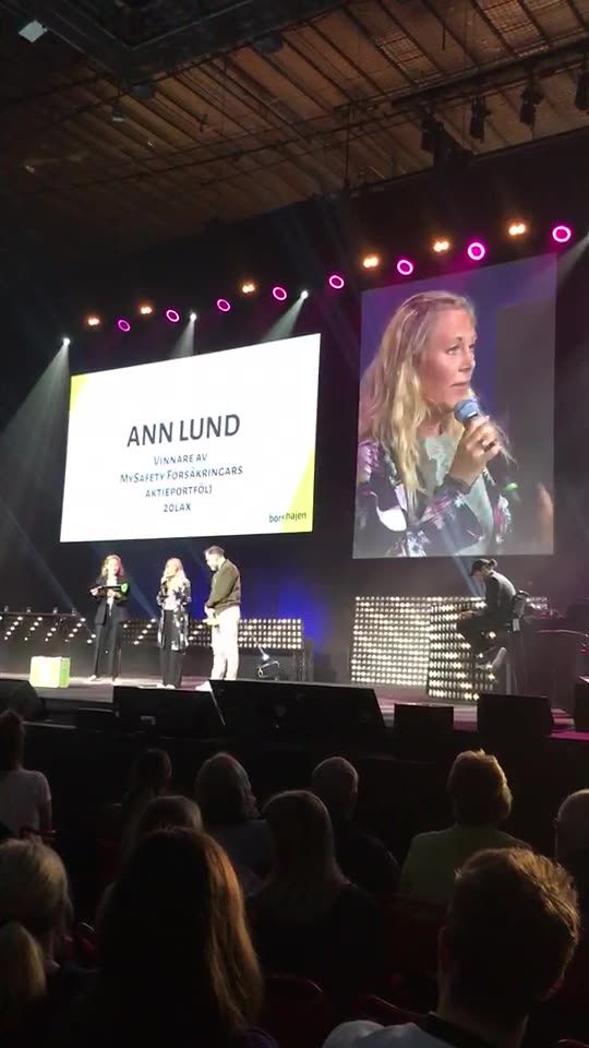 Ann Lund vinnare av mySafety Försäkringars aktieportfölj värd 20 lax