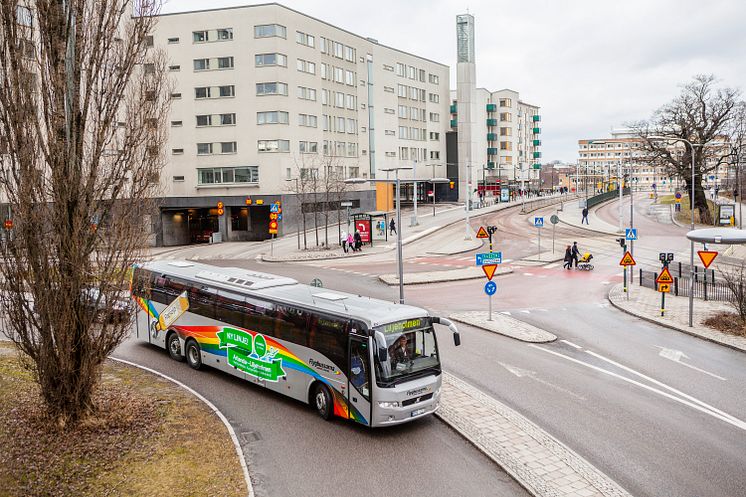 Flygbuss på Liljeholmen