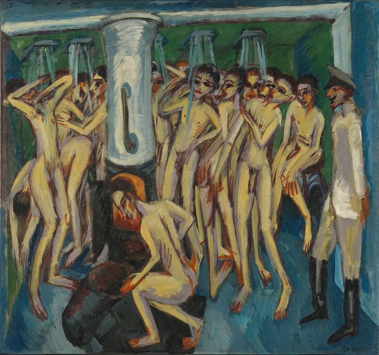 Ernst Ludwig Kirchner, Soldatbadet, 1915.