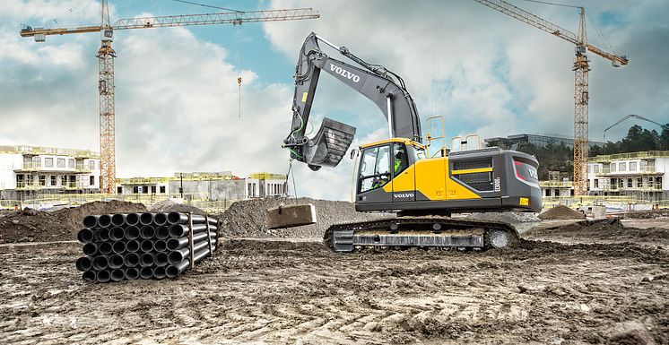 Volvo EC300E används för NorrDigi