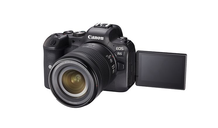 Canon EOS R6_24-105mm angled_Side Screen Front