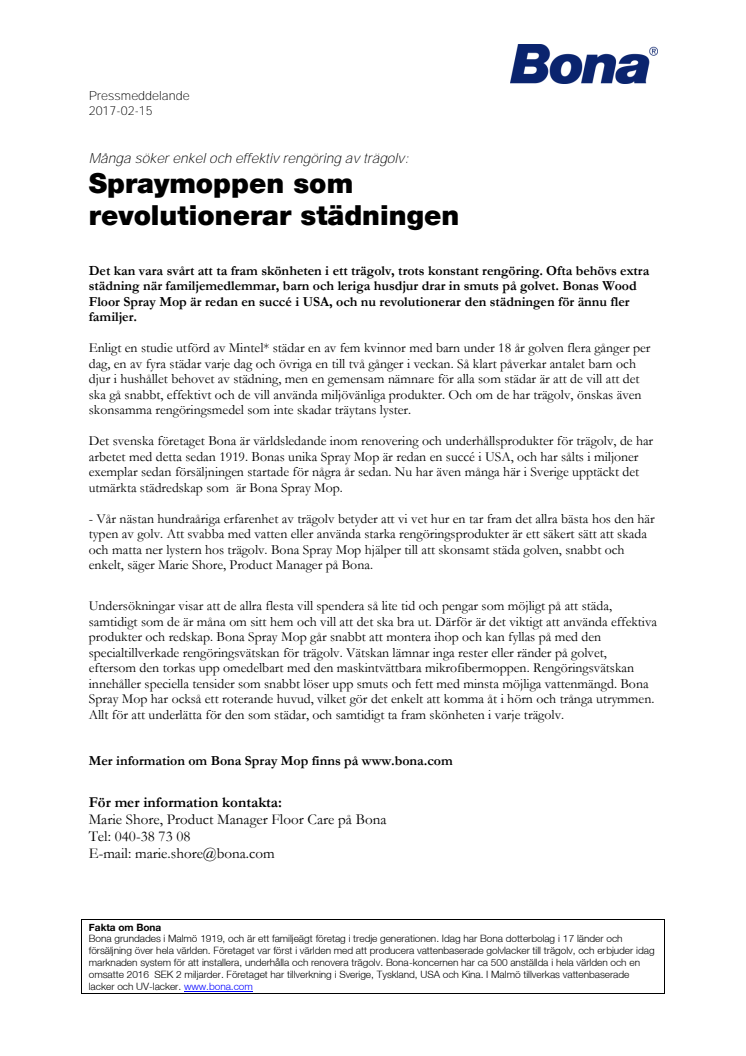 Spraymoppen som  revolutionerar städningen