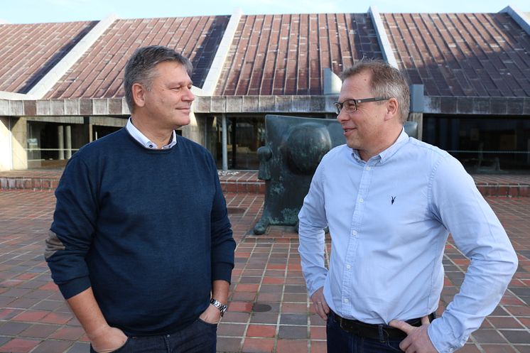 Ny skoleleder Erik Mønster og direktør Karsten Poulsen