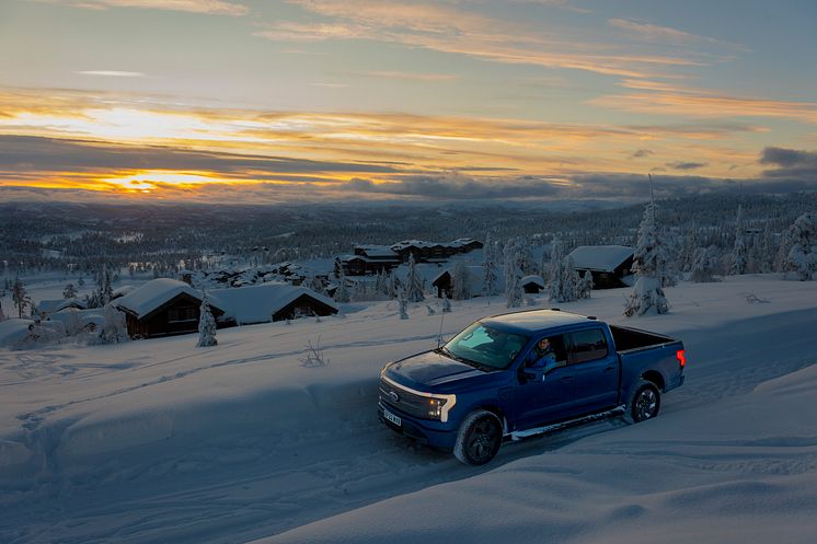 Ford F-150 Lightning Norge vinter 2023