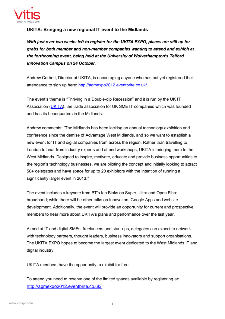 Bringing a new regional IT event to the Midlands 