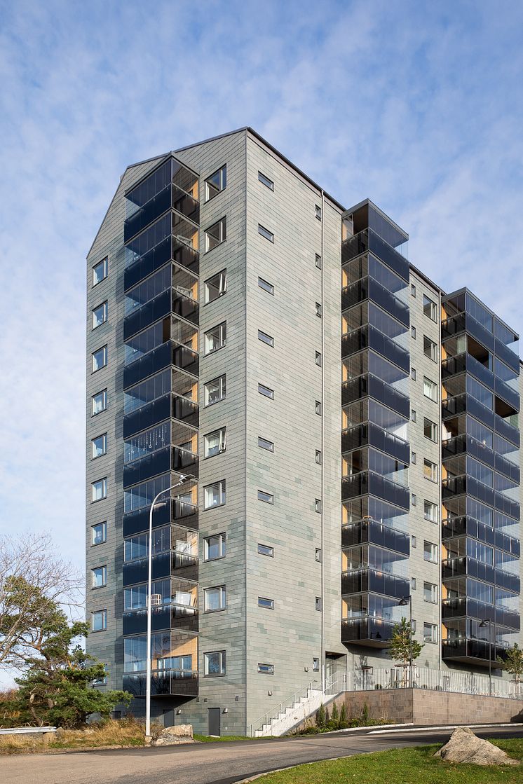 Takskifferfasader Briljantgatan Göteborg, Bostadsbolaget, Framtiden Byggutveckling, Göteborgs Stad