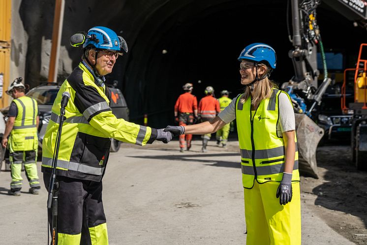 Østensjøbanen, Per Magne Mathisen og Sirin Stav. Foto: Sporveien /Stian Olsson