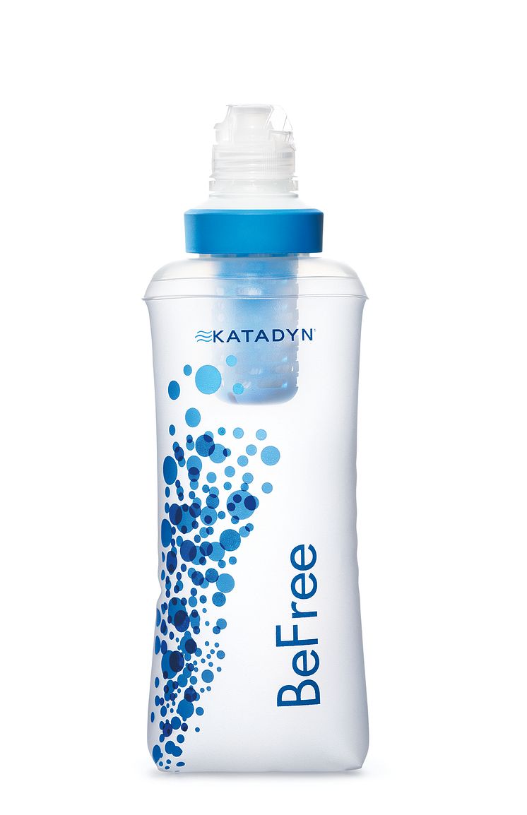 Vattenflaska med vattenrening, 0,6 liter - frilagd