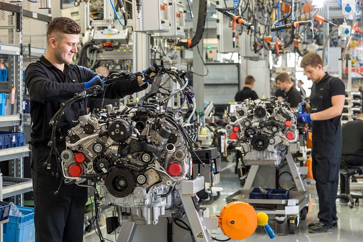Produktion af Mercedes-AMG V8-motor