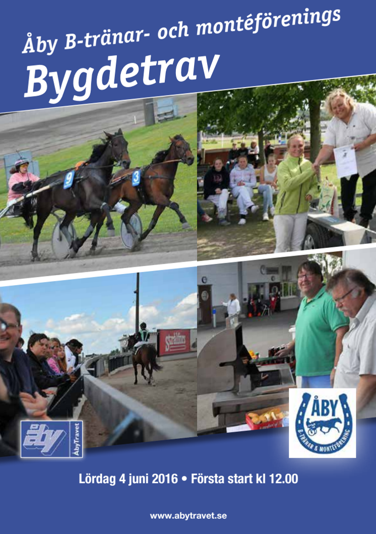 Program Bygdetrav Åby 160604