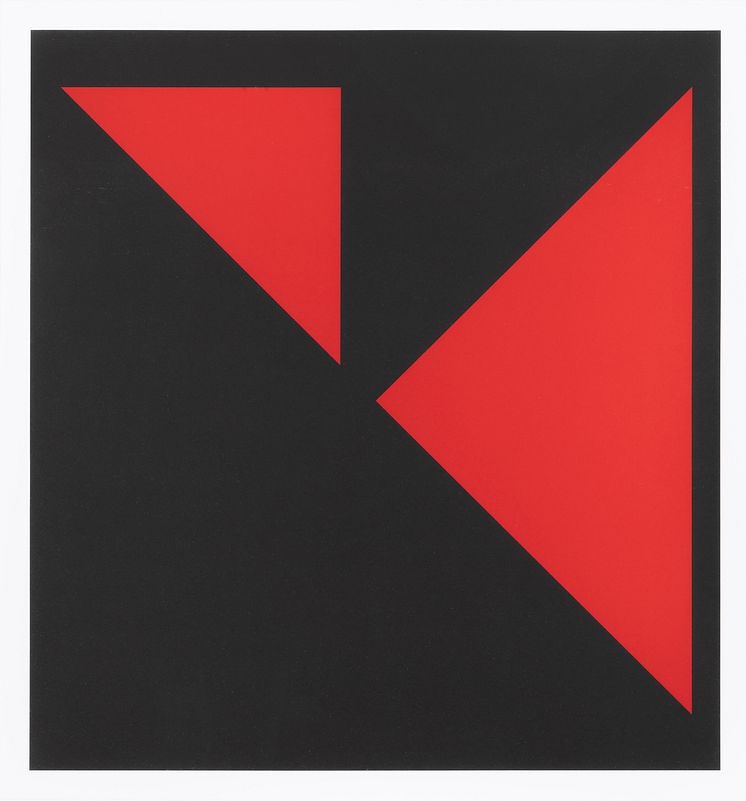 Carmen Herrera, Island, 2020. Litografi.