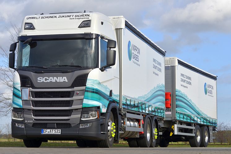 Scania R 410 LNG - konzipiert für den Transport von Trockeneis