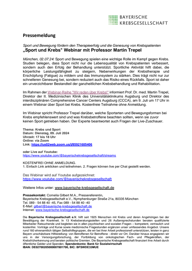 Pm Webibar Sport und Krebs ProfTrepel 2024-07-09