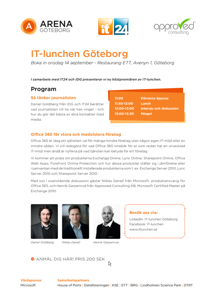 IDG och Microsoft till IT-lunchen i Göteborg
