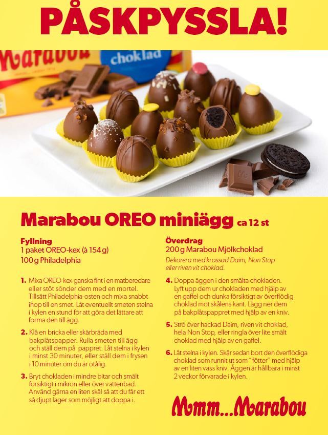 Marabou Oreo miniägg