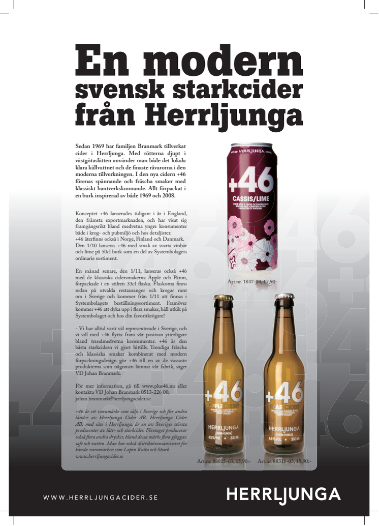 En modern svensk starkcider från Herrljunga