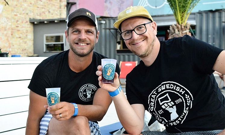 Erik Frithiof och Glenn Persson för Great Swedish Beer Festival