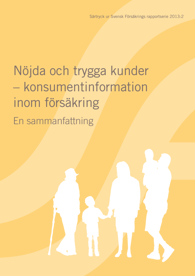 Nöjda och trygga kunder – konsumentinformation inom försäkring