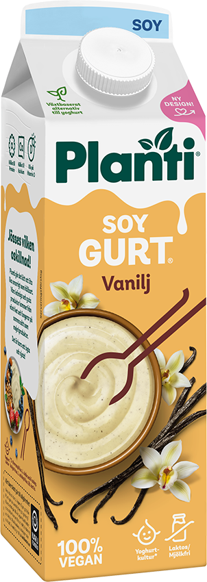 Planti Soygurt vanilj 1000g