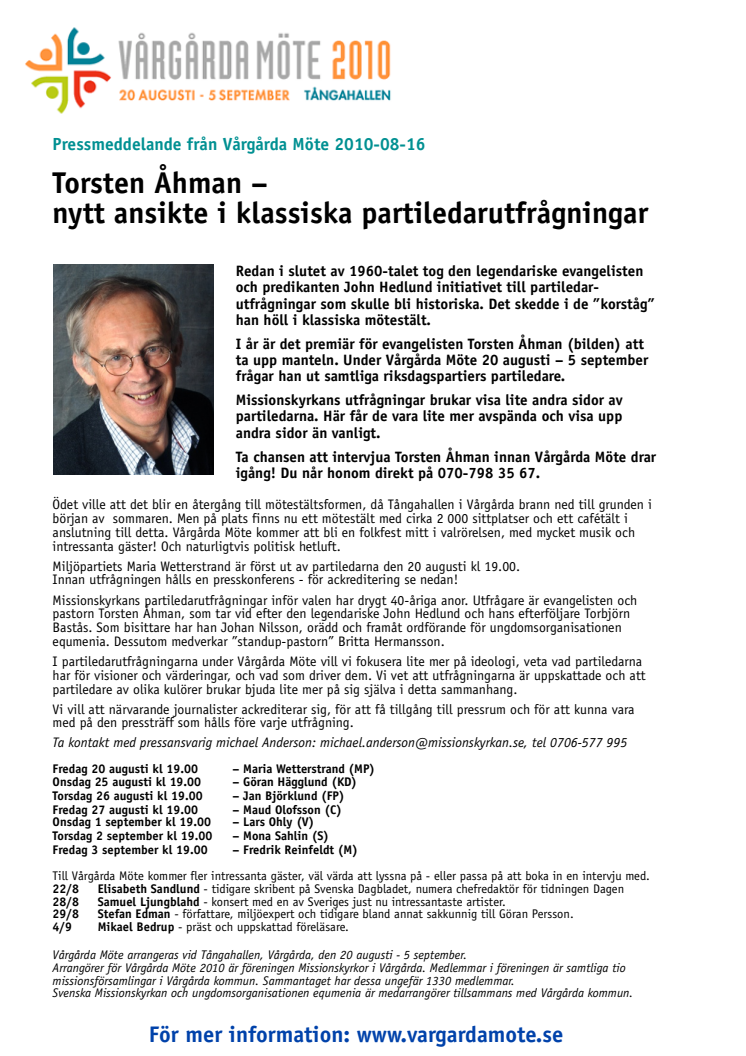Vem är Torsten Åhman - ny partiledarutfrågare