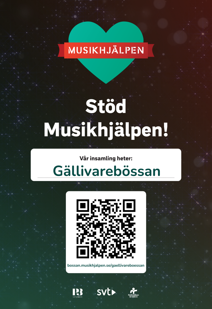 Gällivarebössan Affisch A3 Musikhjälpen 2022