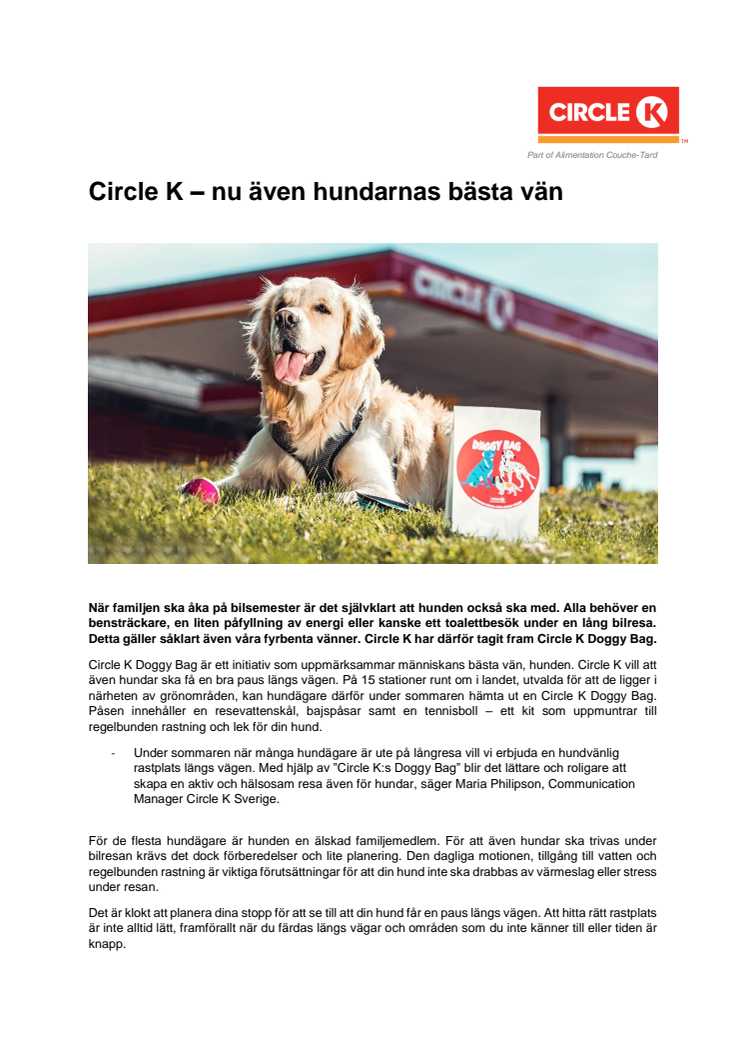 Circle K – nu även hundarnas bästa vän