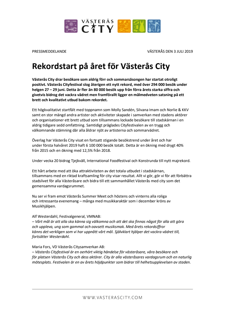 Rekordstart på året för Västerås City