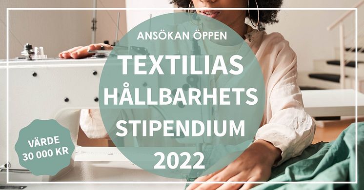 Ansökan öppen Textilias hållbarhetsstipendium