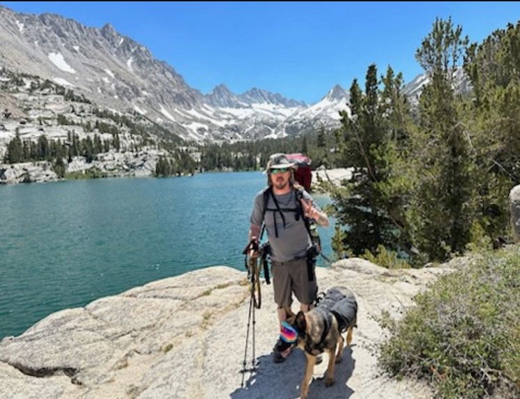 Michael Fleischman and his German Shepherd Fonz.jpg