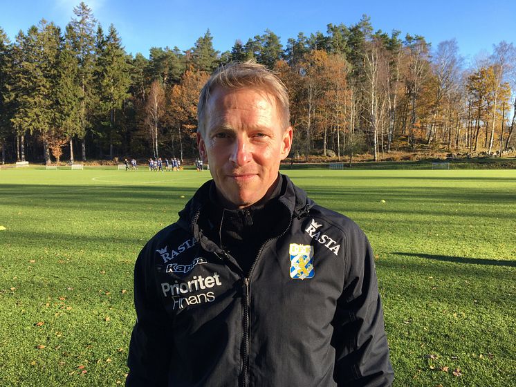Fredrik Larsson, fysioterapeut för Sveriges herrlandslag i fotboll 