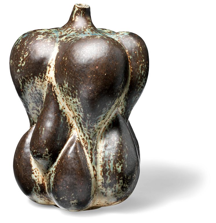 Axel Salto: Fruit shaped stoneware vase 