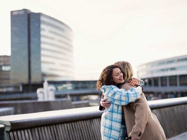 Passengers outside of Stockholm Arlanda Airport. Photo: Felix Odell