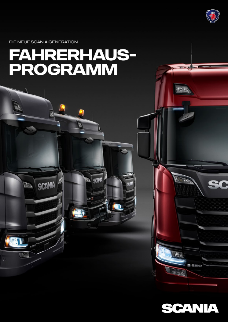 Fahrerhausprogramm der neuen Scania Generation_Broschüre 2017